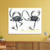 Dansende krabben op doek canvas afdruk (Insitu (Woonkamer))