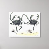 Dansende krabben op doek canvas afdruk (Voorkant)