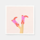 Dansende laarzen Cocktail servet (Voorkant)