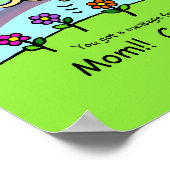 Dansende labradors op de regenboogbrug poster (Hoek)