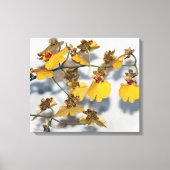 Dansende Lady Yellow Oncidium Orchids Canvas Afdruk (Voorkant)