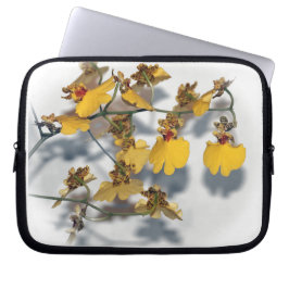 Dansende Lady Yellow Oncidium Orchids Laptop Sleeve