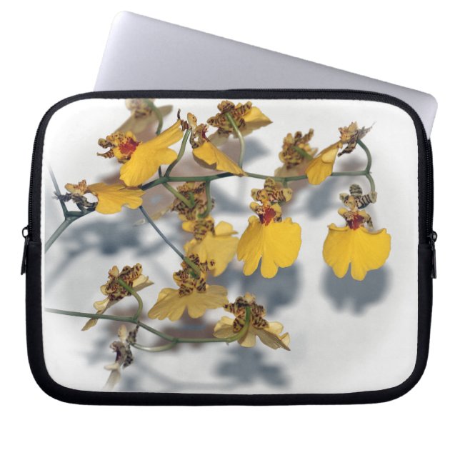 Dansende Lady Yellow Oncidium Orchids Laptop Sleeve (Voorkant)
