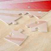 Dansende lampen puzzel met mooie danser. legpuzzel (Zijkant)