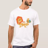 Dansende leeuw-paar T-shirt (Voorkant)