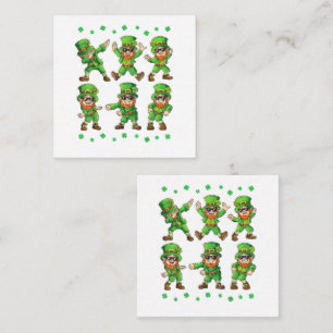 Dansende Leprechauns St. Patrick's Dag Notitiekaartje