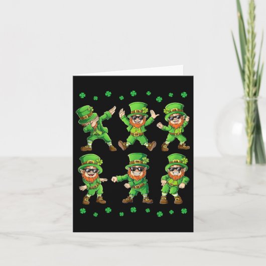 Dansende Leprechauns St. Patrick's Day Jongens Mei Kaart (Voorkant)
