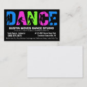 Dansende lessen of Dance Studio Visitekaartje (Voorkant / Achterkant)