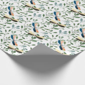 Dansende Libellen vrolijk zomer bladpatroon  Cadeaupapier (Hoek)