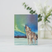 Dansende Lichten die briefkaart van wolvenwolf (Staand voorkant)