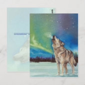Dansende Lichten die briefkaart van wolvenwolf (Voorkant / Achterkant)