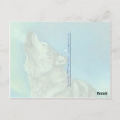 Dansende Lichten die briefkaart van wolvenwolf (Achterkant)