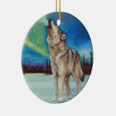 Dansende Lichten die wolven ronddraaien Keramisch Ornament (Rechts)