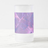 Dansende lichten Fractal Art Matglas Bierpul (Center)