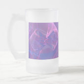 Dansende lichten Fractal Art Matglas Bierpul (Links)