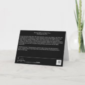 Dansende lichten over rustige bomen Blank Kaart (Achterkant)