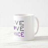 Dansende Live Love Dance Queen Dancer Gift Idee Koffiemok (Voorkant rechts)