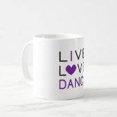 Dansende Live Love Dance Queen Dancer Gift Idee Koffiemok (Voorkant links)