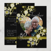 Dansende Madeliefjes/ 50ste verjaardag Kaart (Voorkant / Achterkant)