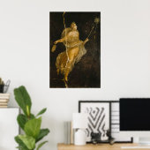 Dansende Maenad Kunstprint Oude Romeinse Fresco Poster (Thuiskantoor)