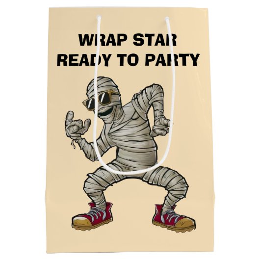 Dansende mama medium cadeauzakje (Achterkant)