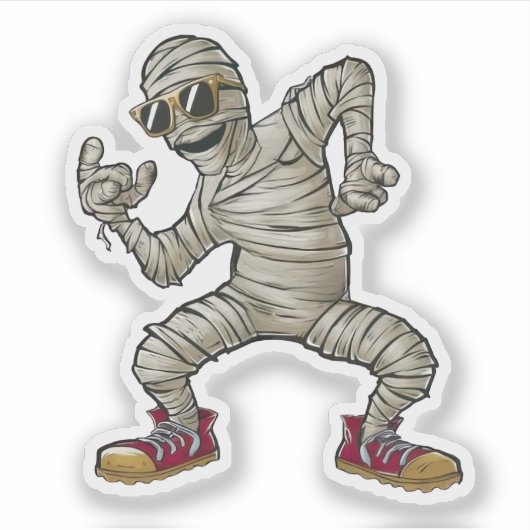 Dansende mama sticker (Voorkant)