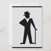 Dansende man aanpasbare uitnodiging voor vrijgezel (Voorkant)