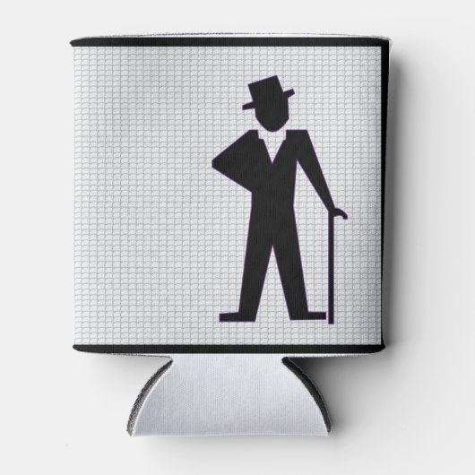 Dansende man aanpasbare vrijgezellenfeest  blikjeskoeler (Voorkant)