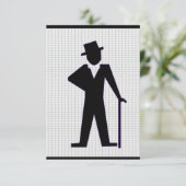 Dansende Man Vrijgezellenfeest Kaart (Staand voorkant)
