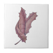 Dansende Maple Leaf Paarse Tegeltje (Voorkant)