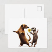 Dansende Meerkats Briefkaart (Voorkant / Achterkant)