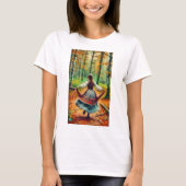 Dansende meid in het bos t-shirt (Voorkant)