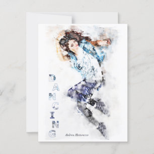 Dansende Meisje 2 Briefkaart