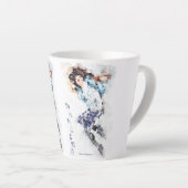 Dansende Meisje 2 Latte Mok (Rechterhoek)