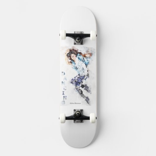 Dansende Meisje 2 Persoonlijk Skateboard (Voorkant)