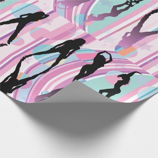 Dansende meisjes cadeaupapier