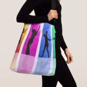 Dansende meisjes crossbody tas (Dichtbij)