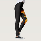 Dansende meisjes in hartvorm vuur op zwarte leggin leggings (Rechts)
