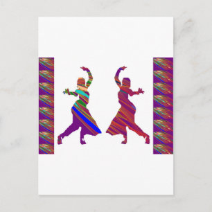 Dansende meisjes: Indiase Bollywood Style Dance Briefkaart