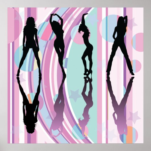 Dansende meisjes poster (Voorkant)