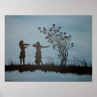 Dansende meisjes poster