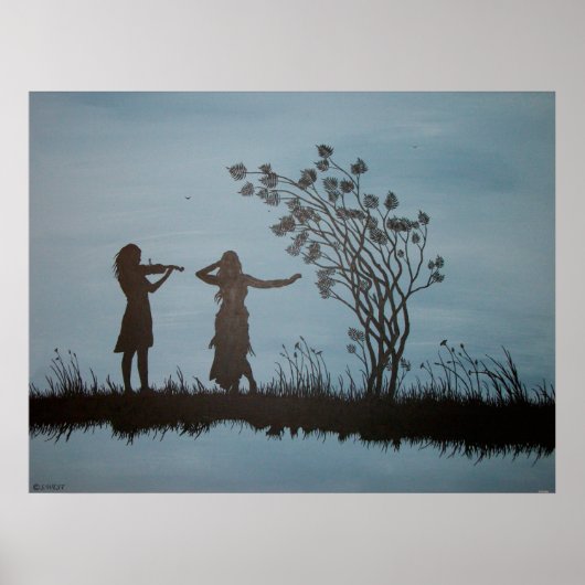 Dansende meisjes poster (Voorkant)