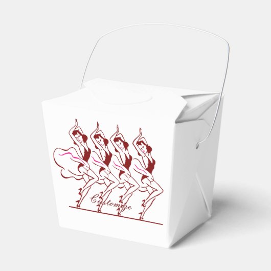 Dansende meisjes Thunder_Cove Bedankdoosjes (Voorkant Zijde)