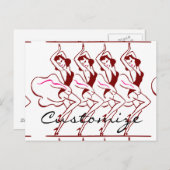 Dansende meisjes Thunder_Cove Briefkaart (Voorkant / Achterkant)