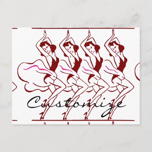 Dansende meisjes Thunder_Cove Briefkaart (Voorkant)