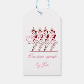 Dansende meisjes Thunder_Cove Cadeaulabel (Achterkant)