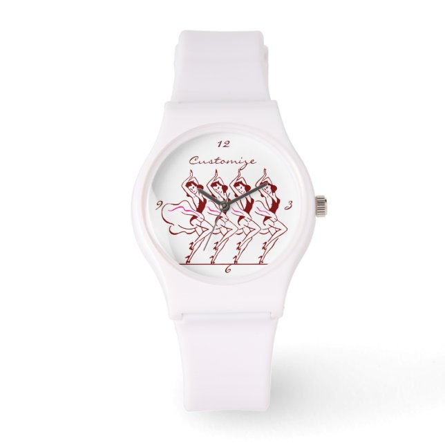 Dansende meisjes Thunder_Cove Horloge (Voorkant)