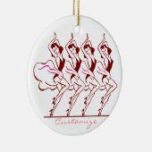 Dansende meisjes Thunder_Cove Keramisch Ornament (Rechts)