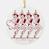 Dansende meisjes Thunder_Cove Keramisch Ornament (Voorkant)