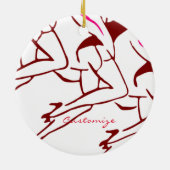 Dansende meisjes Thunder_Cove Keramisch Ornament (Achterkant)